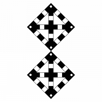 Знак "Поднять нож, закрыть крылья" (при наличии двух препятствий)